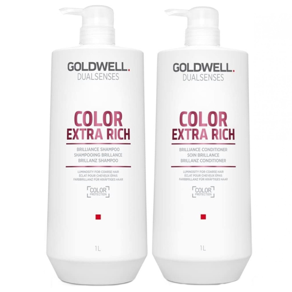 GOLDWELL Kit DS Color Extra Rich Brillance Shampoo 1000ml + Conditioner 1000ml