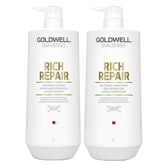 GOLDWELL Kit DS Rich Repair Restoring Shampoo 1000ml + Conditioner 1000ml