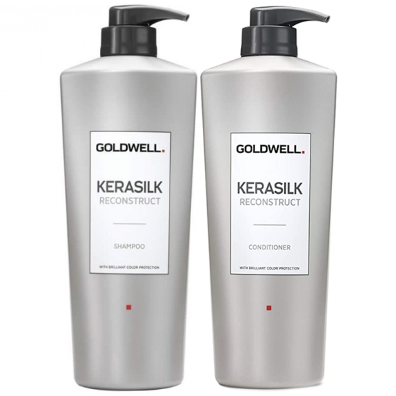 GOLDWELL KIT KERASILK Reconstruct Shampoo 1000ml + Conditioner 1000ml