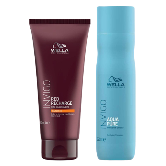 WELLA Kit Invigo Red Recharge Color Refreshing Conditioner Warm 200ml + Shampoo Purificante 250ml