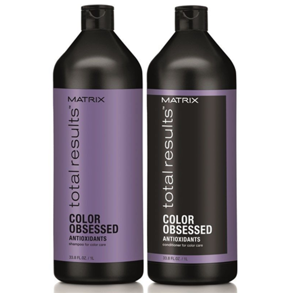 MATRIX Kit Total Results Color Obsessed Shampoo 1000ml + Balsamo 1000ml