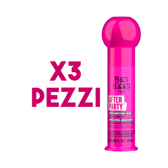 TIGI Bed Head Kit After Party Smoothing Cream 3 Pezzi x 100ml