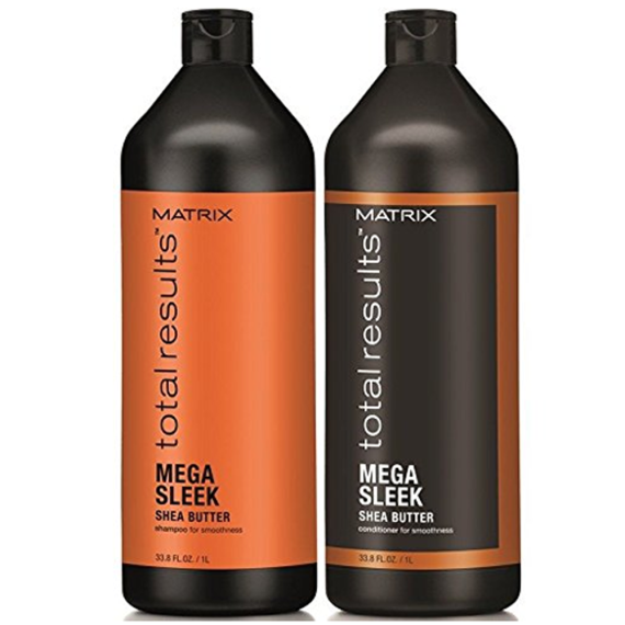 MATRIX Kit Total Results Mega Sleek Shampoo 1000ml + Balsamo 1000ml