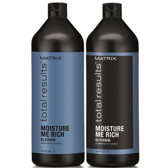 MATRIX Kit Total Results Moisture Me Rich Shampoo 1000ml + Balsamo 1000ml