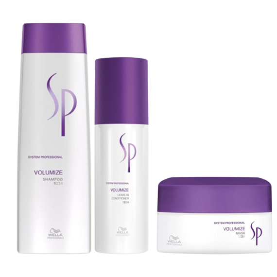 WELLA SYSTEM PROFESSIONAL Kit Volumize Shampoo 250ml + Leave-In Conditioner 150ml + Mask 200ml