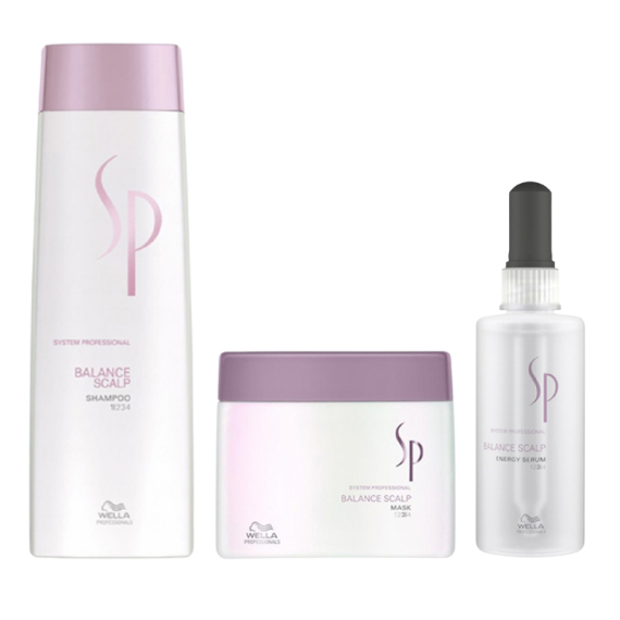 WELLA SYSTEM PROFESSIONAL Kit Balance Scalp Shampoo 250ml + Mask 400ml + Serum 100ml