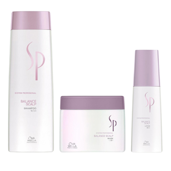 WELLA SYSTEM PROFESSIONAL Kit Balance Scalp Shampoo 250ml + Mask 400ml + Scalp Lotion 125ml
