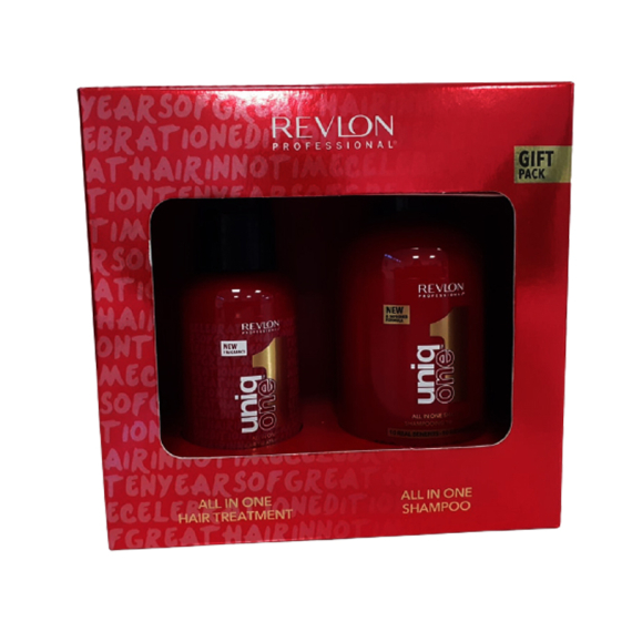 UNIQ ONE All In One Gift Travel Size Pack Shampoo 100ml + Hair Treatment 50ml