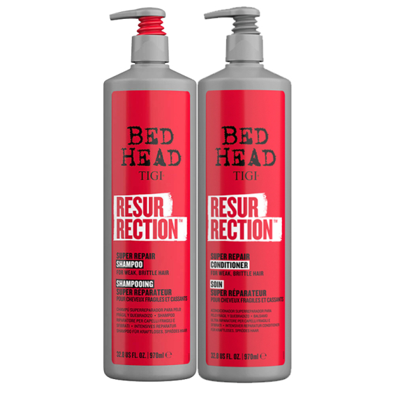 TIGI Kit Bed Head Resurrection Super Repair Shampoo 970ml + Conditioner 970ml