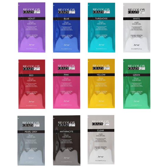 BE COLOR Crazy 12 Min. Fluo Color Gel 30ml