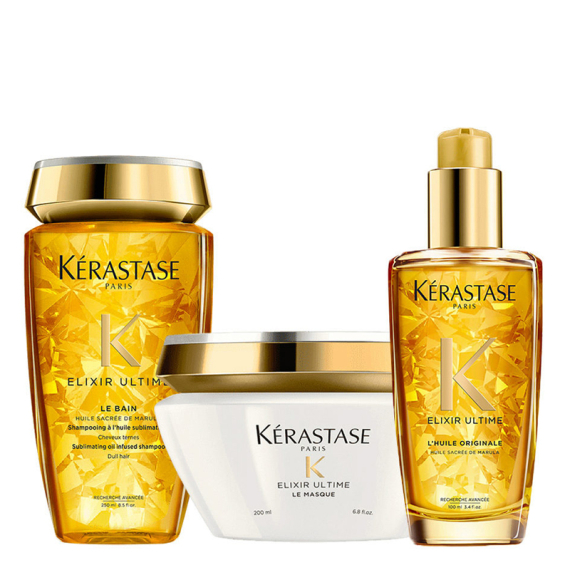 KERASTASE Kit Elixir Ultime Le Bain 250ml +  Le Masque 200ml + L'Huile 100ml