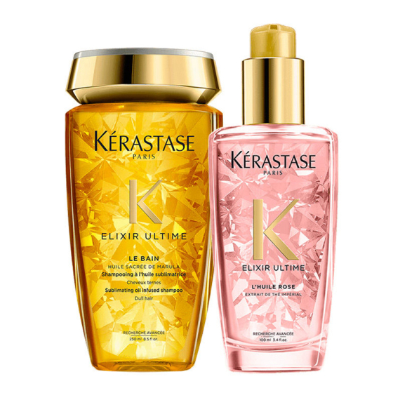 KERASTASE Kit Elixir Ultime Le Bain 250ml + L'Huile Rose 100ml