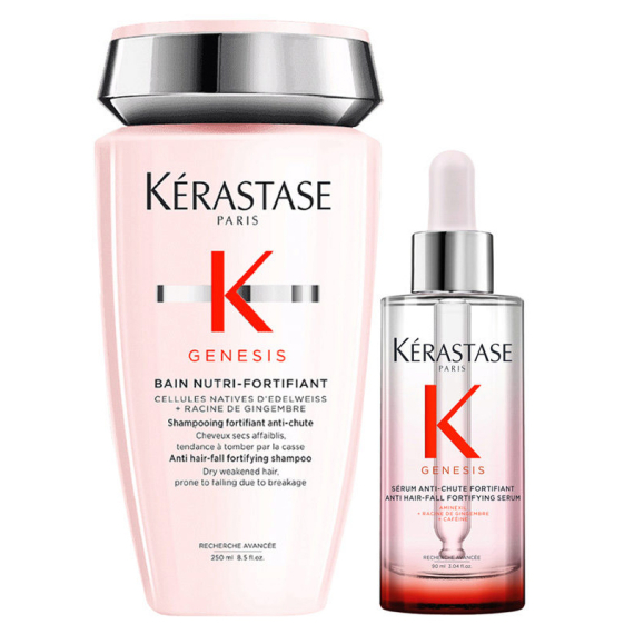 KERASTASE Kit Genesis Bain Nutri Fortifiant Shampoo 250ml + Serum Anti-Chute Fortifiant 90ml