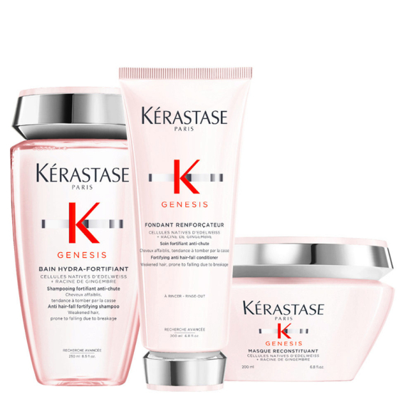 KERASTASE Kit Genesis Bain Hydra Fortifiant Shampoo 250ml + Fondant Renforcateur 200ml + Masque Reconstituant 200ml
