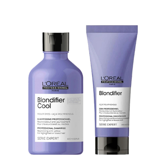 L'OREAL Kit Serie Expert Blondifier Cool Shampoo 300ml + Conditioner 200ml
