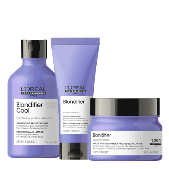 L'OREAL Kit Serie Expert Blondifier Cool Shampoo 300ml + Conditioner 200ml + Masque 250ml