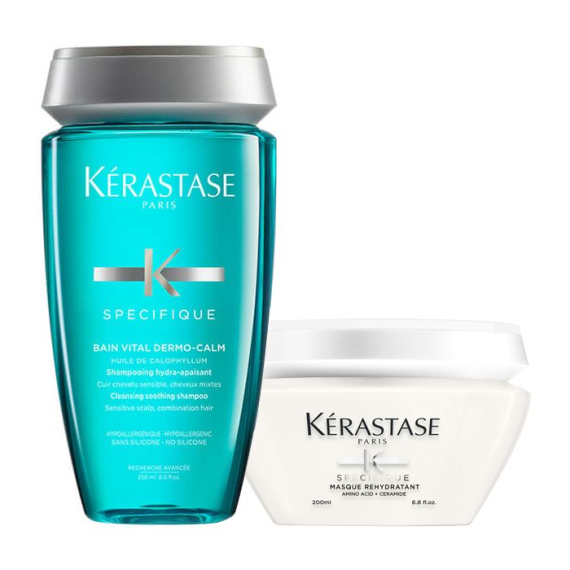 KERASTASE Kit Specifique Bain Vital Dermo Calm 250ml + Masque Hydra-Apaisant 200ml