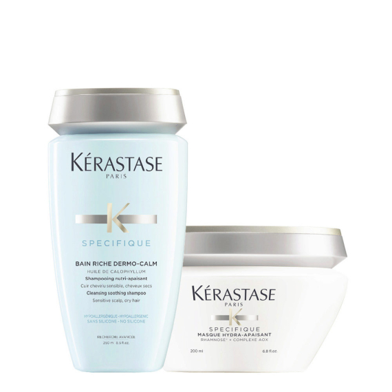 KERASTASE Kit Specifique Bain Riche Dermo Calm 250ml + Masque Hydra-Apaisant 200ml