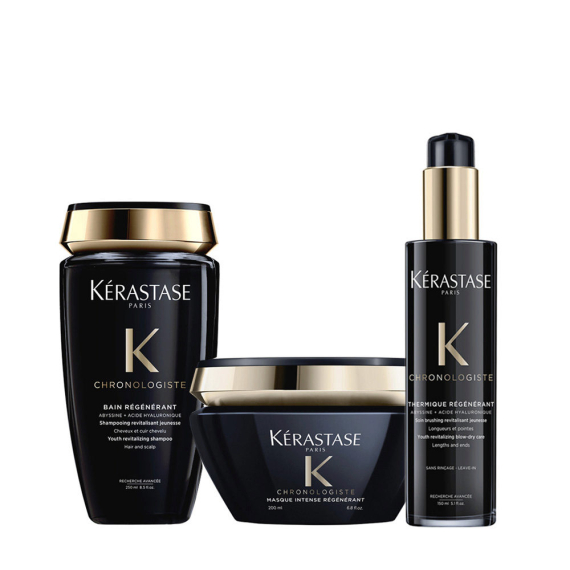 KERASTASE Kit Chronologiste Bain Regenerant 250ml + Mask Intense Regenerant 200ml + Thermique Regenerant 150ml