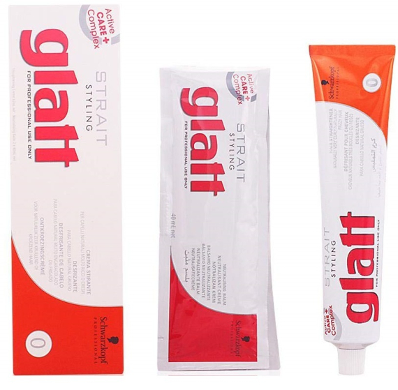SCHWARZKOPF Strait Styling Glatt 0 Hair Straightener Creme 2x40ml