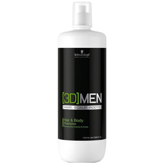 SCHWARZKOPF 3DMen Hair & Body Shampoo 1000ml