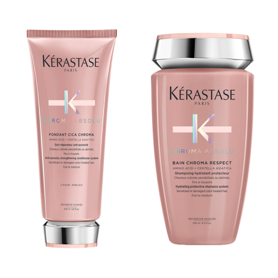 KERASTASE Kit Chroma Absolu Bain Chroma Respect 250ml + Fondant 200ml