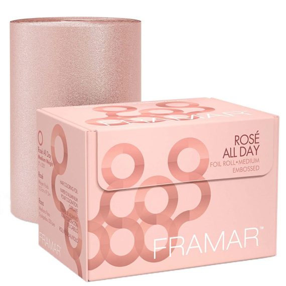 FRAMAR Rose Gold Embossed Foil Roll Medium 97,5mt