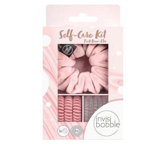 INVISIBOBBLE Self Care Kit - Sprunchie Prima Ballerina 1pz + Original Clear 3pz + Original Matte Me 3pz