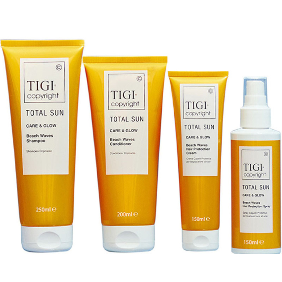 TIGI Copyright Kit Total Sun Shampoo 250ml + Balsamo 200ml + Spray Protect 150ml + Cream 150ml