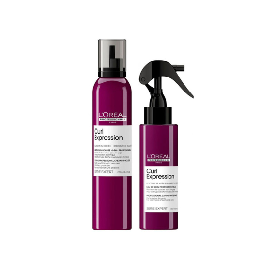 L'OREAL Kit Serie Expert Curl Expression Cream-In-Mousse 10-In-1 250ml + Spray Curls Leave-In 190ml