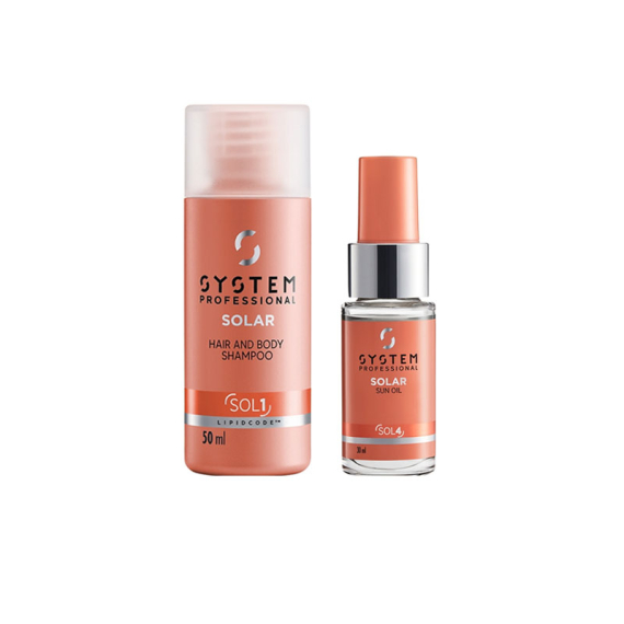 SYSTEM PROFESSIONAL Kit Solar Hair & Body Shampoo 50ml + Sun Oil 30ml
