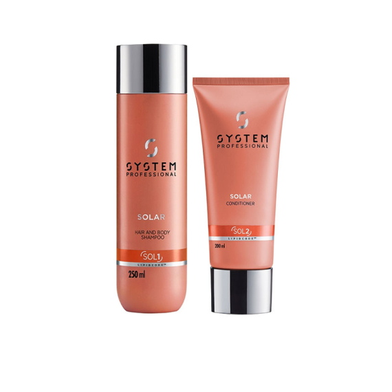 SYSTEM PROFESSIONAL Kit Solar Hair & Body Shampoo 250ml + Cream Conditioner 200ml