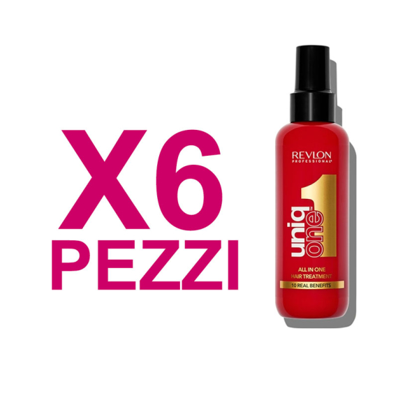 UNIQ ONE Kit All in one Hair Treatment 10 in 1 Classic Fragrance 6 Pezzi x 150ml