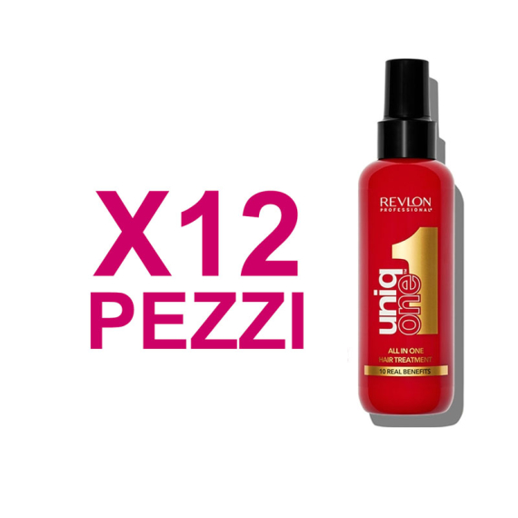 UNIQ ONE Kit All in one Hair Treatment 10 in 1 Classic Fragrance 12 Pezzi x 150ml