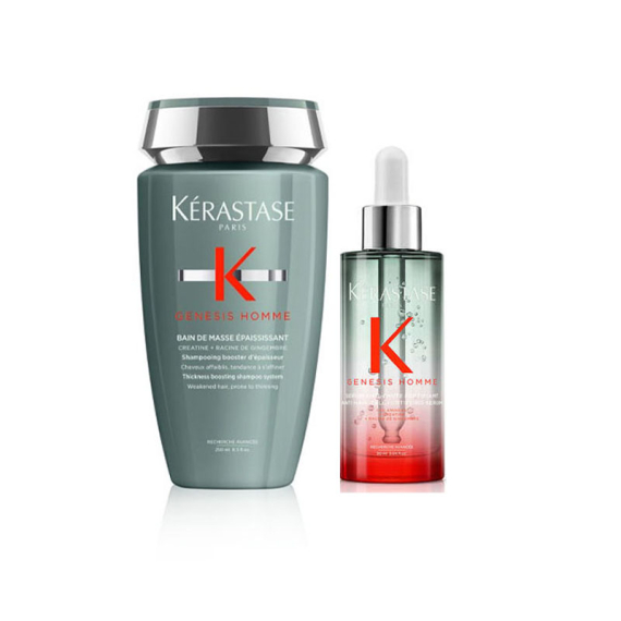 KERASTASE Kit Genesis Homme Shampoo Epaississant 250ml+ Serum Fortifiant 90ml