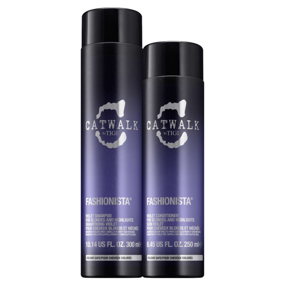 TIGI Kit Catwalk Fashionista Violet Shampoo 300ml + Balsamo 250ml