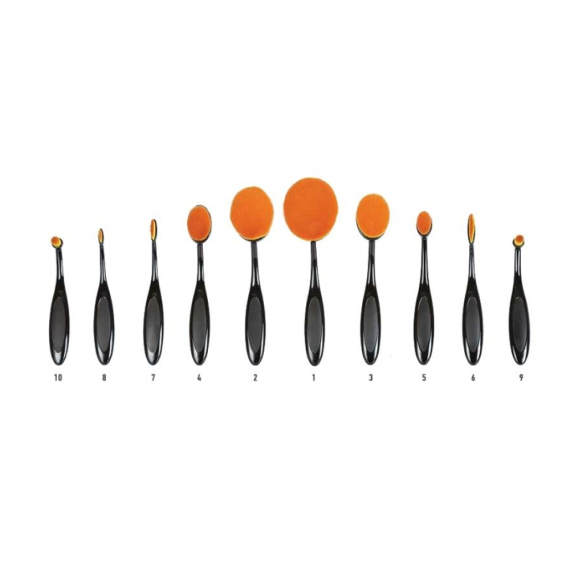 BiFULL Pennelli Trucco Ovali 10 Modelli