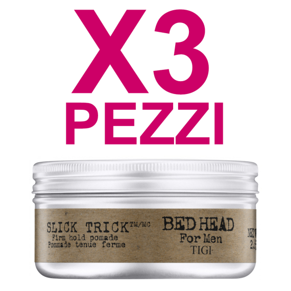 TIGI Kit Bed Head B For Men Slick Trick Pomade 75gr 3 Pezzi