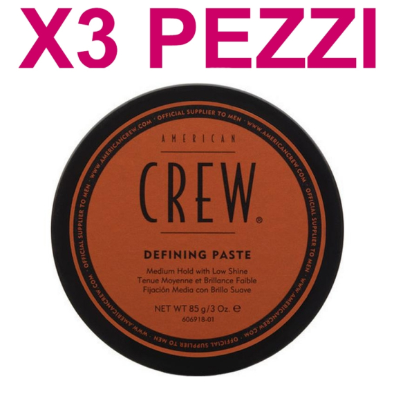AMERICAN CREW Kit Cera Defining Paste 3 Pezzi x 85gr