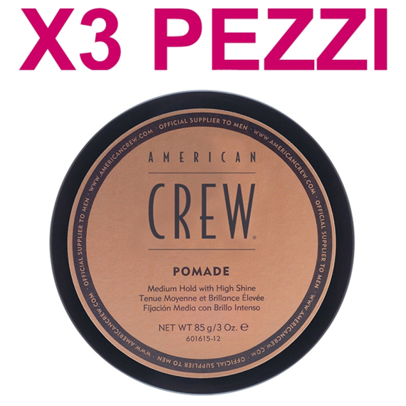 AMERICAN CREW Kit Cera Pomade 3 Pezzi x 85gr