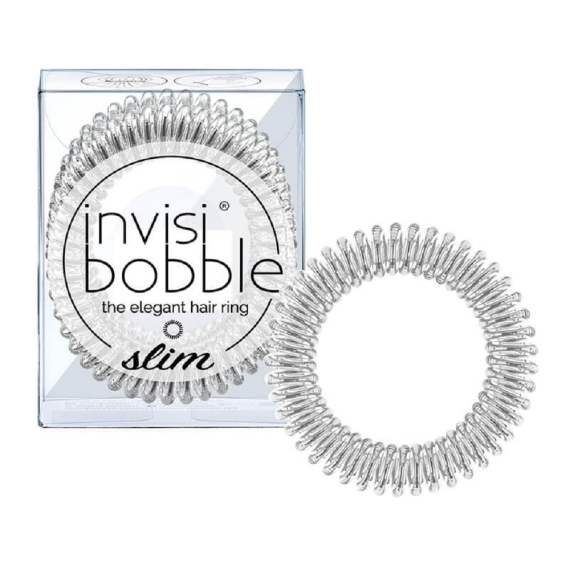 INVISIBOBBLE Slim Silver Crystal 3pz