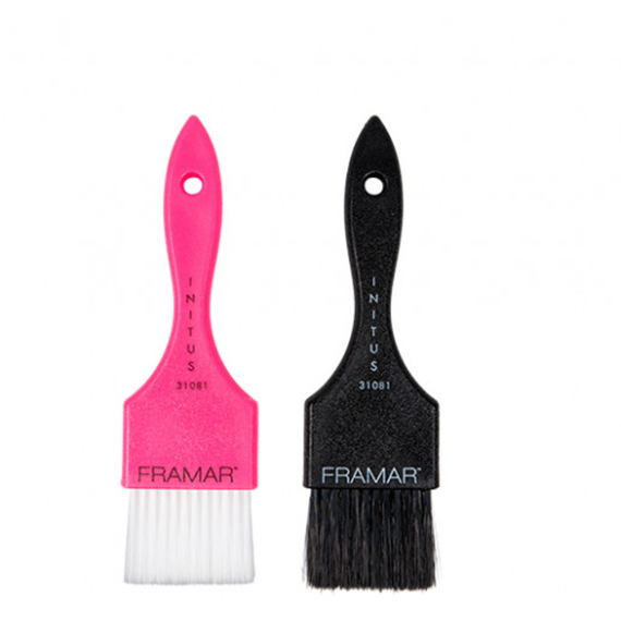 FRAMAR Power Painter Pennello Nero/Rosa 2 pz