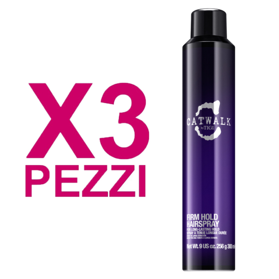 TIGI Kit Catwalk Firm Hold Hairspray 300ml 3 Pezzi
