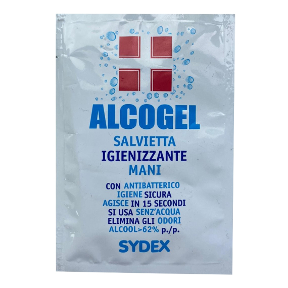 SYDEX Alcogel Salvietta Igienizzante Mani 10 Pezzi
