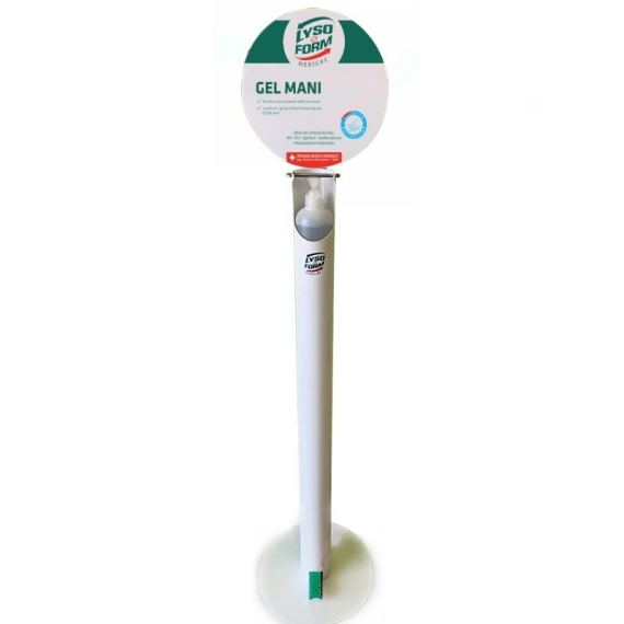 LYSOFORM Piantana Dispenser a Pedale per Gel Disinfettante + Gel Disinfettante Mani 500ml