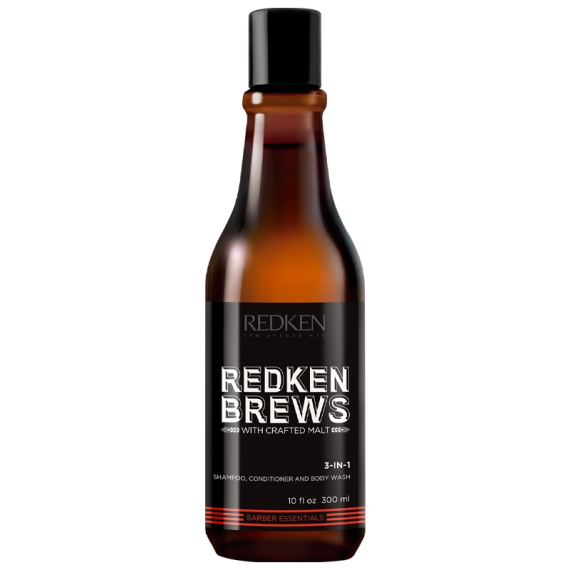 REDKEN Brews 3-in-1 Shampoo Conditioner and Body Wash 300ml