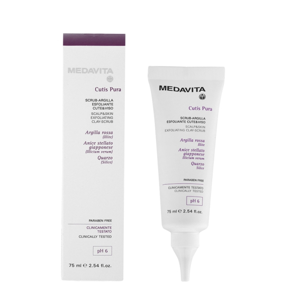 MEDAVITA Cutis Pura Scrub-Argilla Esfoliante Cute&Viso 75ml