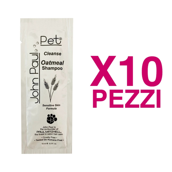 JOHN PAUL PET Cleanse Oatmeal Shampoo 10x15ml