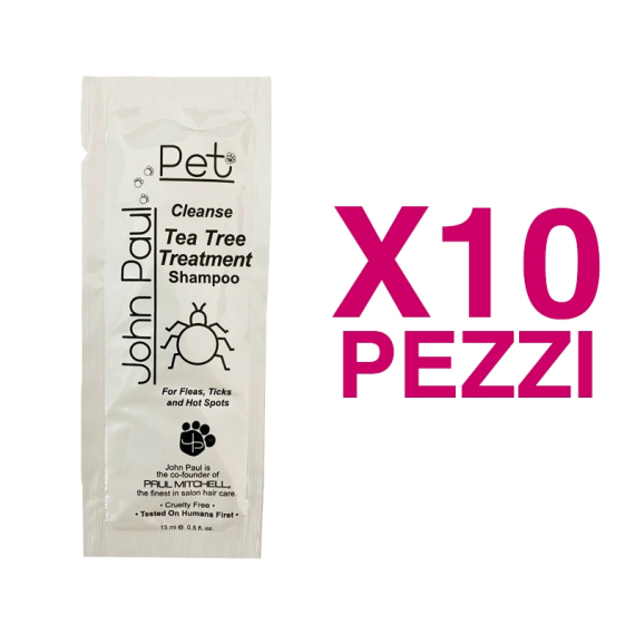 JOHN PAUL PET Tea Tree Treatment Shampoo 10x15ml