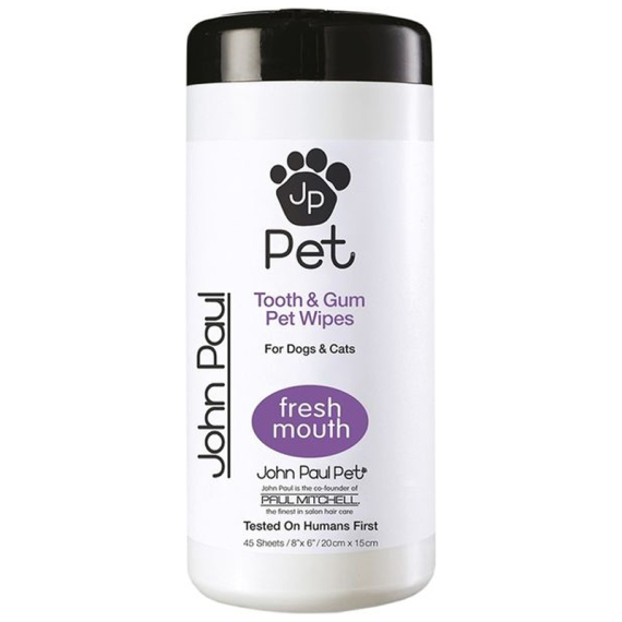 JOHN PAUL PET Tooth & Gum Wipe Salvietta Denti e Gengive Salviette 45pz